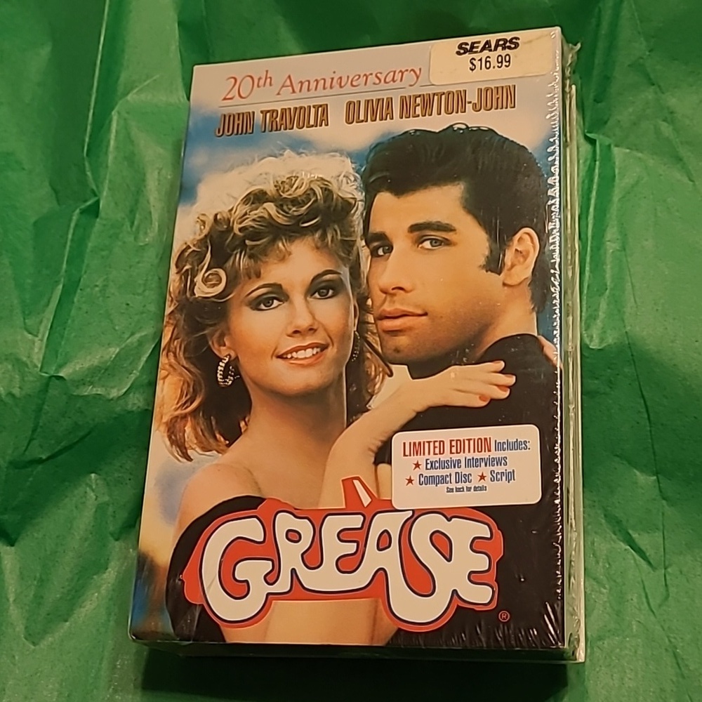 Grease (VHS, 1998, 20th Anniversary Edition)  FACTORY SEAL